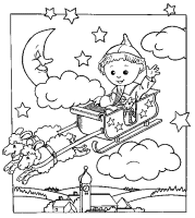 a coloring page of the sandman
